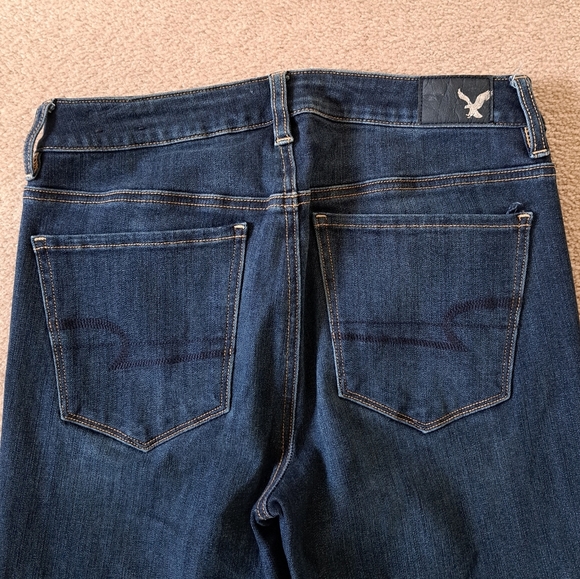 American Eagle Outfitters Jeans Blue Size 6 Long Hi Rise Jegging Skinny Denim - Picture 9 of 13